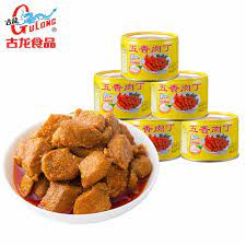 

GULONG SPICED PORK CUBES 142 GRAM POTONGAN DAGING BABI DENGAN BUMBU KECAP MAKANAN KALENG MAKANAN SIAP SAJI KATING DAGING BABI DALAM KALENG NON HALAL