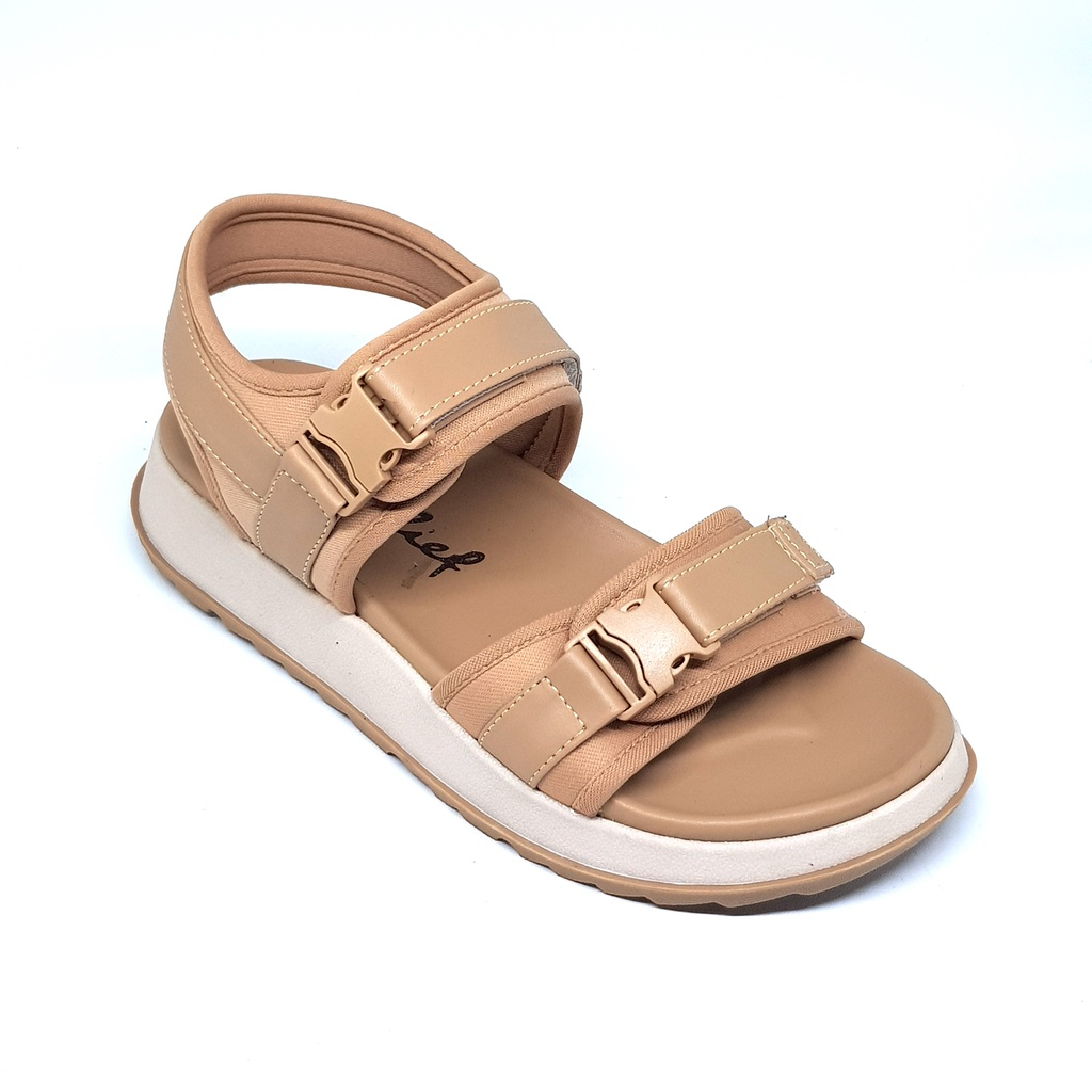 Rullief FKL 895 Sepatu Sandal Flat Selop Premium Wanita - Fashion Cewek Korea Trendy Original 36-40