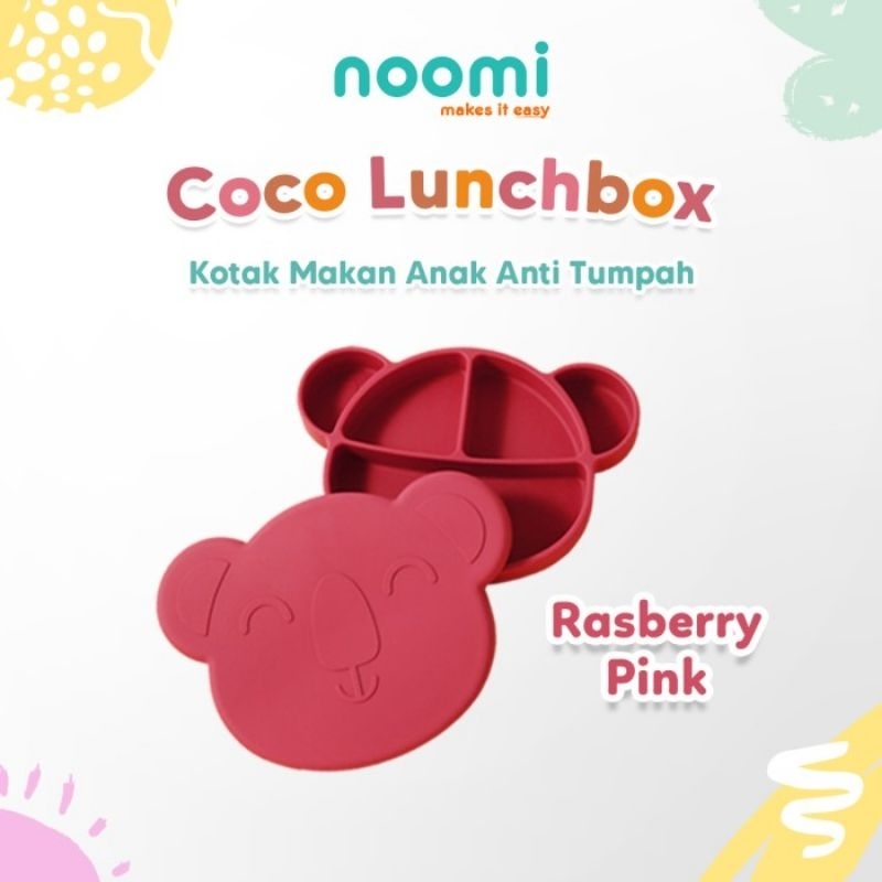 Noomi Coco Lunchbox Silicone Kids Koala - Nomi Luch Box Anak Bayi - Piring Mangkok Tempat Wadah Makan Anak Baby Silikon