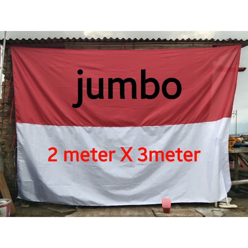 BENDERA MERAH PUTIH JUMBO#BENDERA MERAH PUTIH 2X3 meter