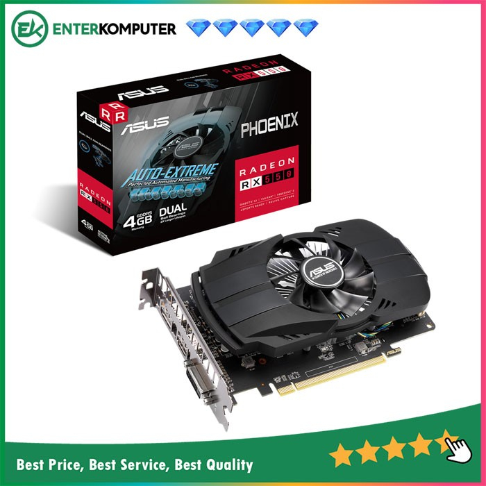 Asus Radeon RX 550 4GB DDR5 - Phoenix EVO