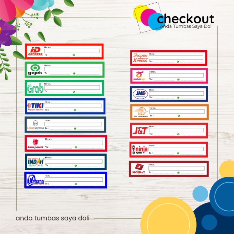 

Stiker Resi Nama Ekspedisi Dan Seller Onlineshop