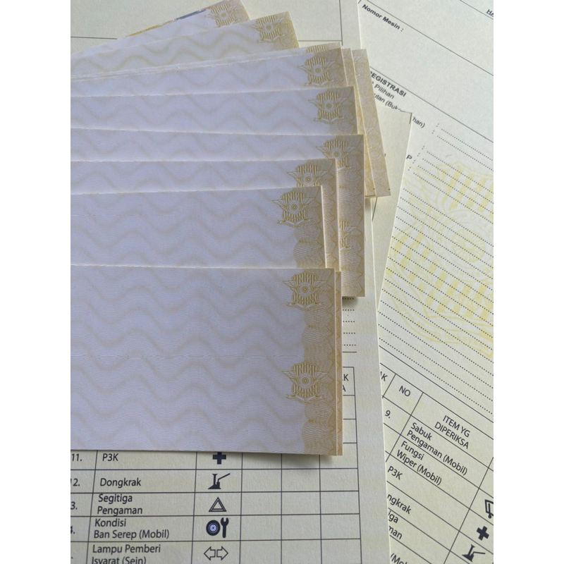 Kertas Gesek Stiker Nomor Rangka dan Mesin Samsat Resmi Cek Fisik Kendaraan Motor Mobil Gesekan Polda Termurah