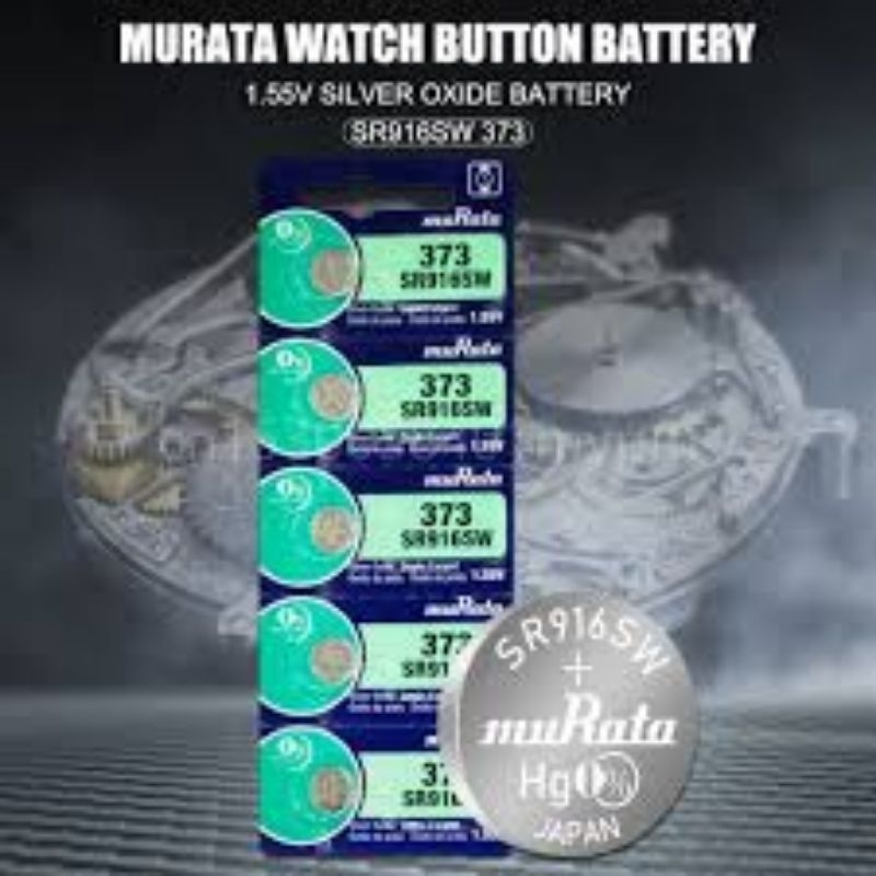 KARUNIA JAM - BATERAI MURATA SR916SW 373 916 BATERAI JAM TANGAN ORIGINAL