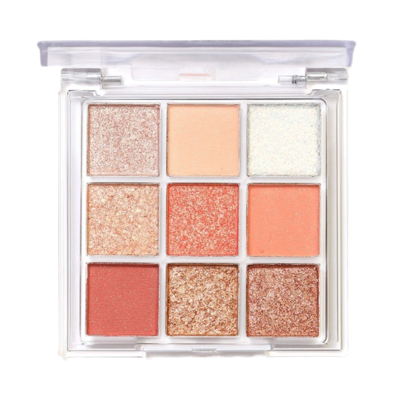 Eyeshadow Palette 9 Warna Glitter ORIGINAL Korean Style Glitter kosmetik makeup eye shadow murah import