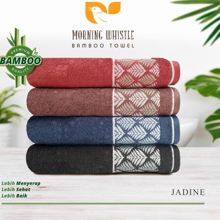 Handuk Mandi Dewasa Terry Palmer Murah / Towel Morning Whistle Serat Bambu Motif Jadine 70x135cm