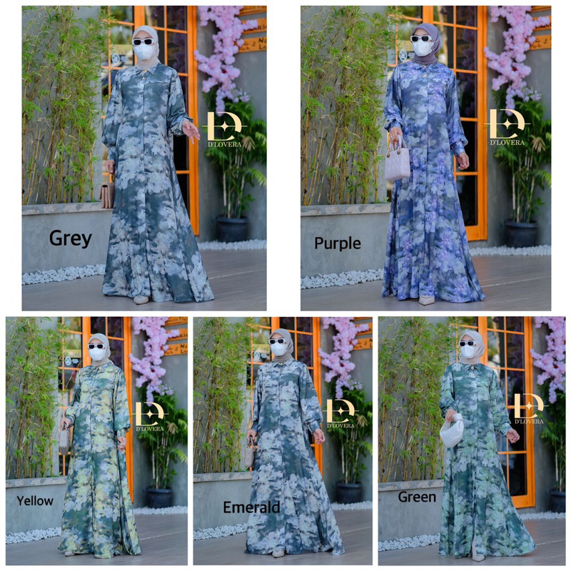 GAMIS DRESS JIHAN TERBARU BY D'LOVERA ORIGINAL 100%