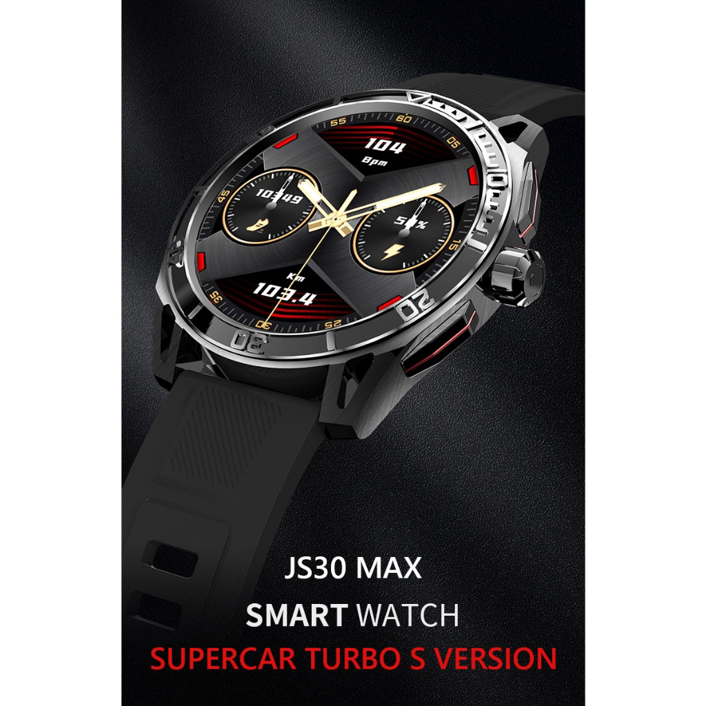 JS30 Max AMOLED Smartwatch 1.43 inch Always On Display Jam Tangan Watch