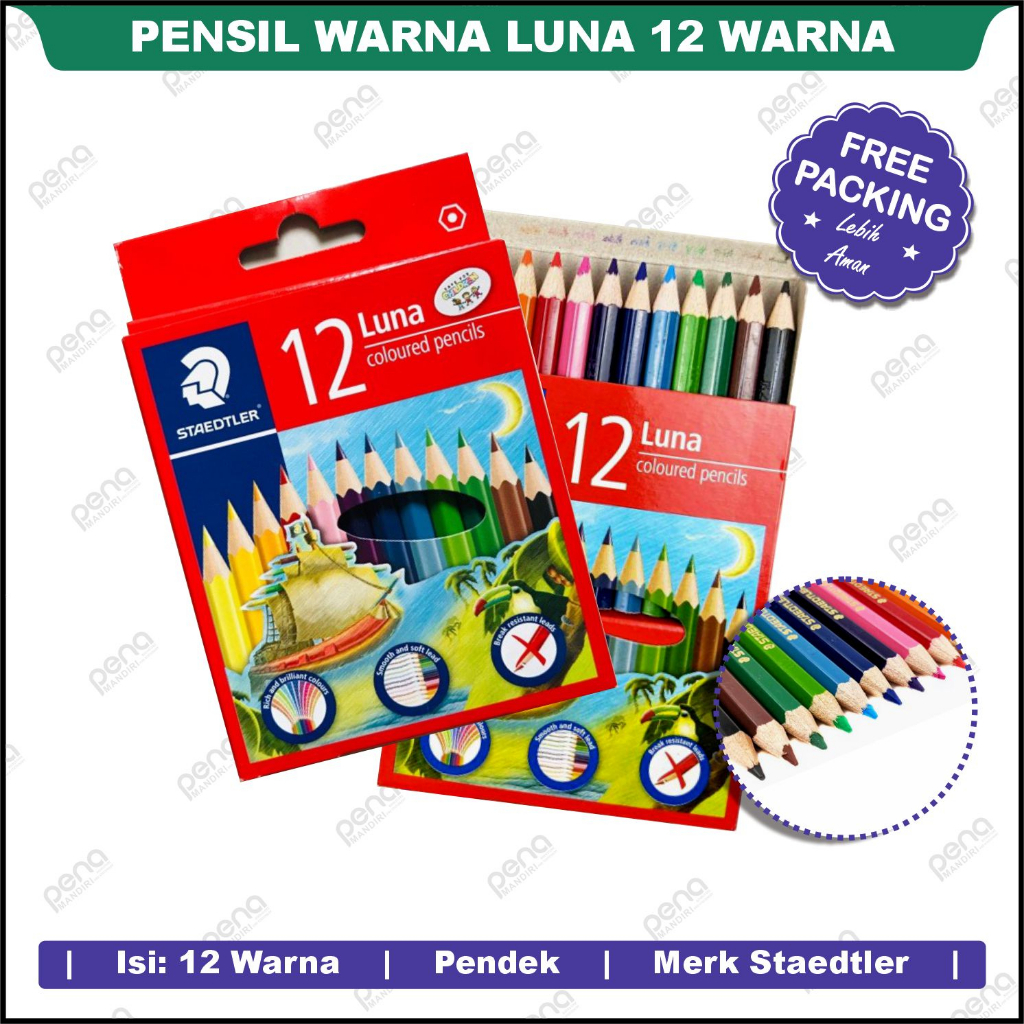 Pensil Warna LUNA Watercolour 12 warna