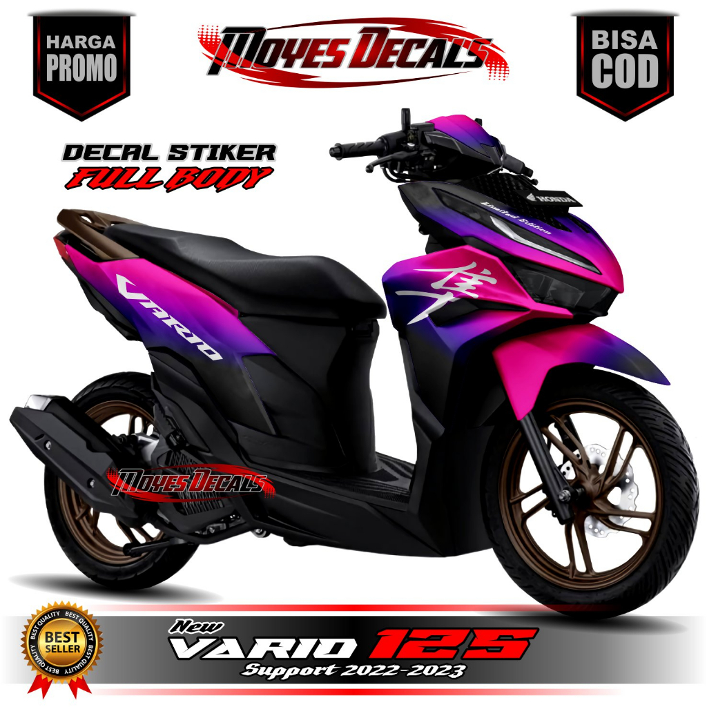 Decal Stiker Vario New 125 2023 / Stiker variasi New Vario 125 Motif Keren