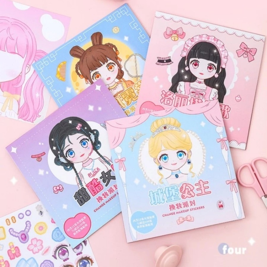 [Hero] Mainan Keterampilan Anak  Stiker Tempel Makeup Wajah - Change Makeup Sticker