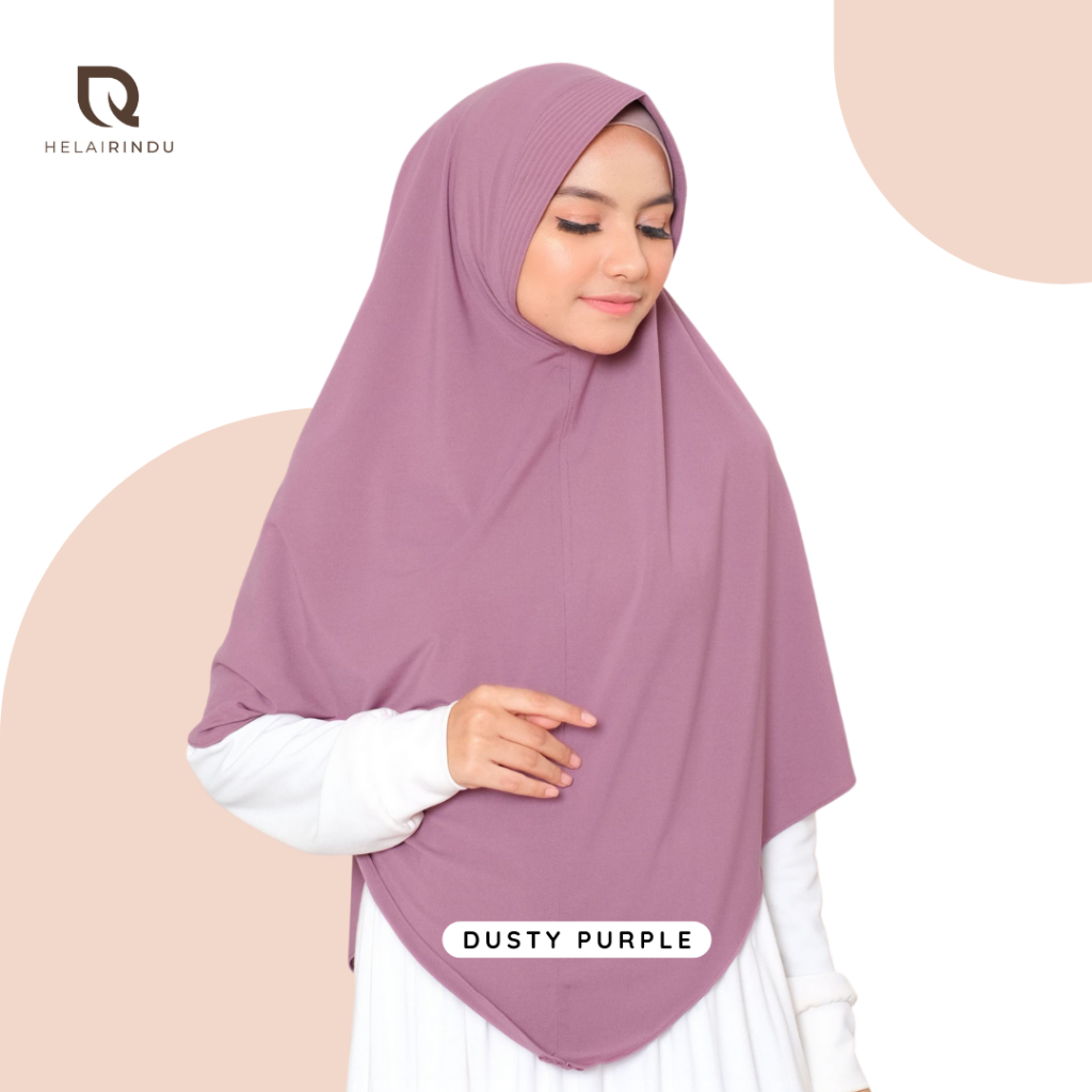 𝐇𝐄𝐋𝐀𝐈𝐑𝐈𝐍𝐃𝐔 - Kerudung Sport Hijab Instan Jersey Dara