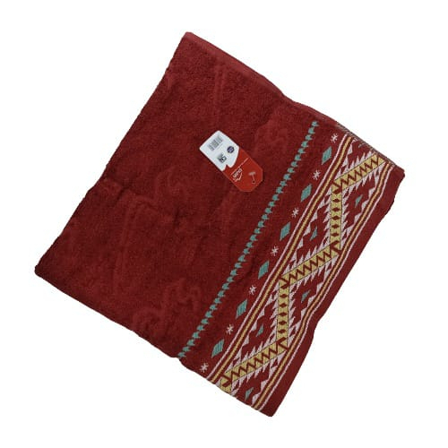 Handuk Mandi Dewasa Terry Palmer Murah / Towel Merah Putih Motif MPN 516 70x135