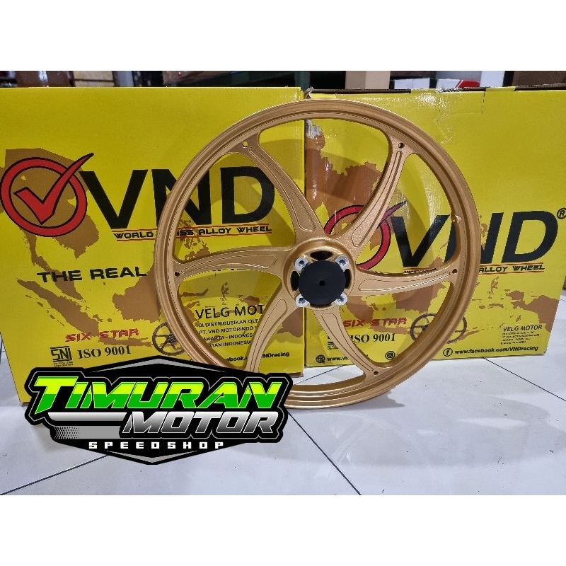 VELG VND SIX STAR YAMAHA 140 17 DEPAN GOLD