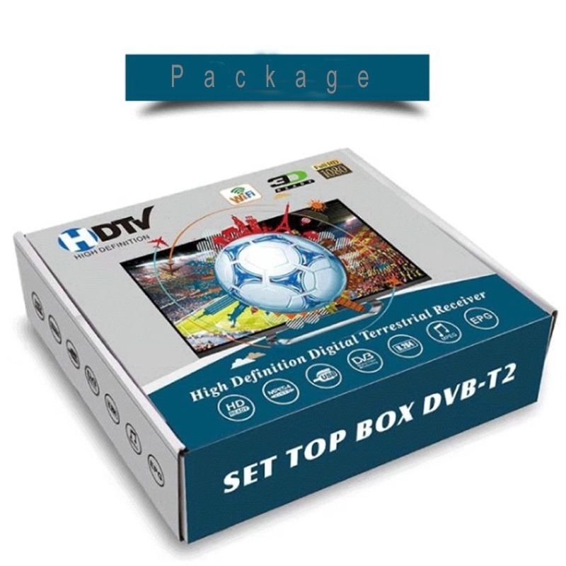 STB TV Digital Set Top Box DVBT2 Alat Menangkap Siaran Digital Terrestrial Dvb-T2 High Definition