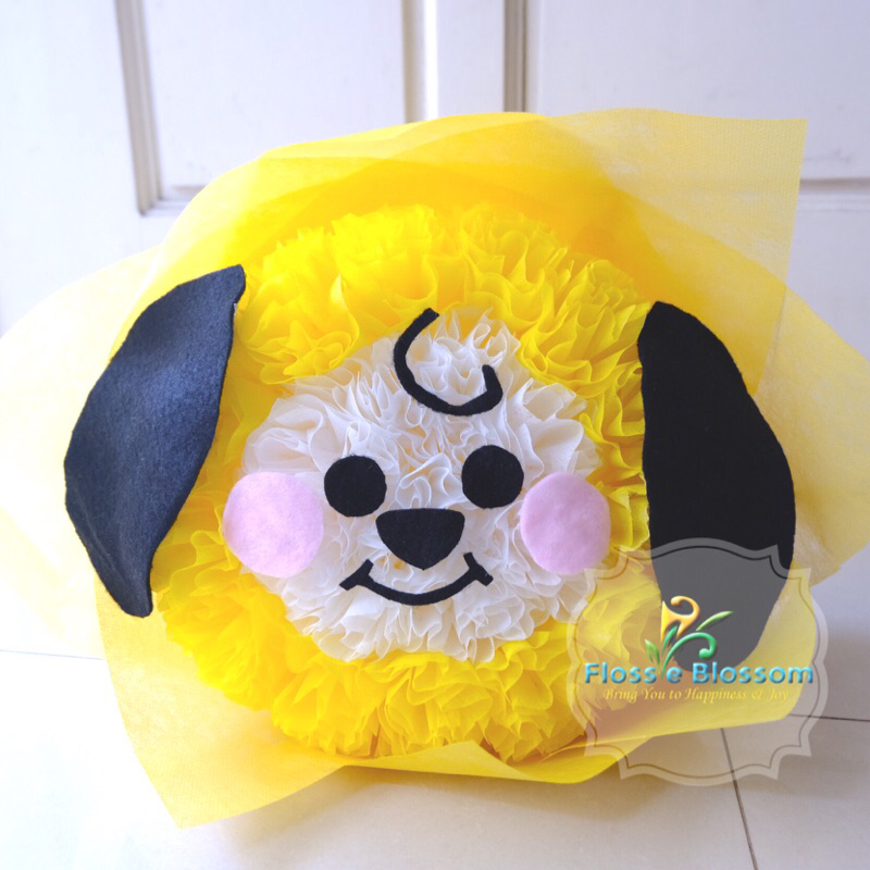 BTS - buket bunga kertas karakter CHIMMY - Jimin BT21