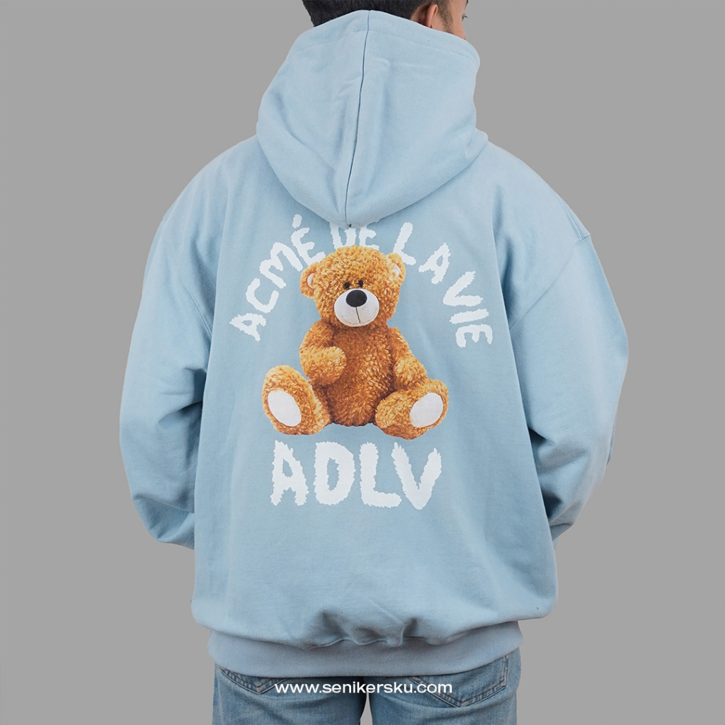 ADLV Bear Brown Blue Hoodie