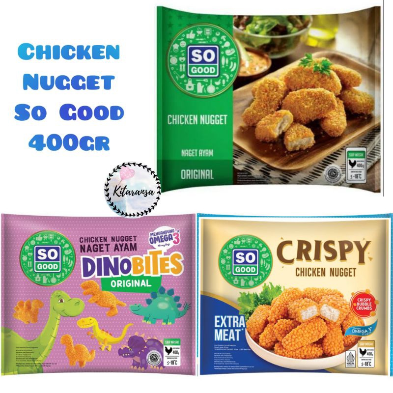 Chicken Nugget So Good 400gr/Nugget/Nugget Dino/Nugget Crispy/Nugget Dinobites/