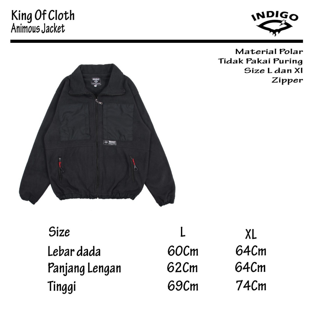 INST JAKET WINBREAKER POLAR ANIMOUS