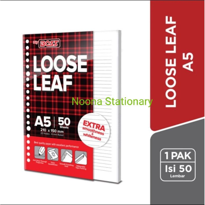 

Loose Leaf A5 BigBoss / Isi Binder A5 BigBoss