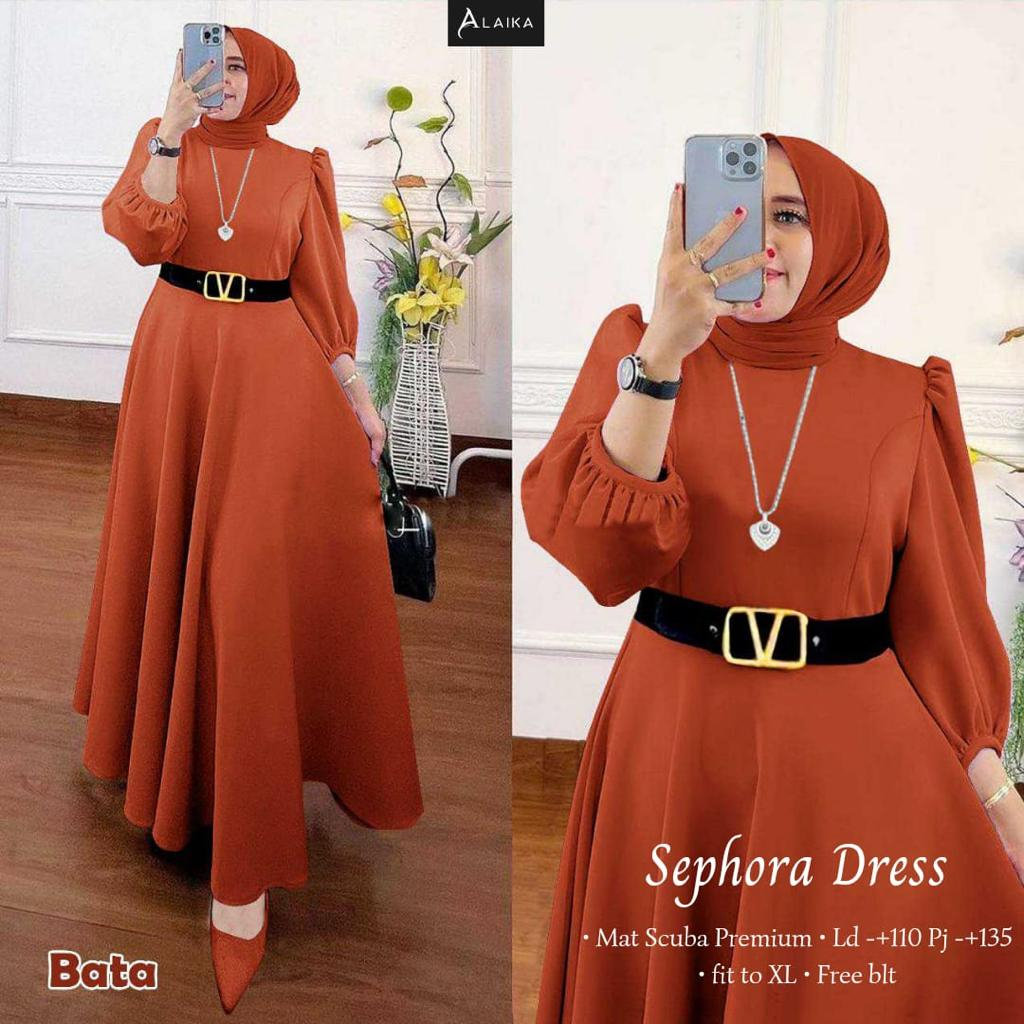 DRESS GAMIS NEW ARIVAL KEKINIAN SEPHORA ALAIKA
