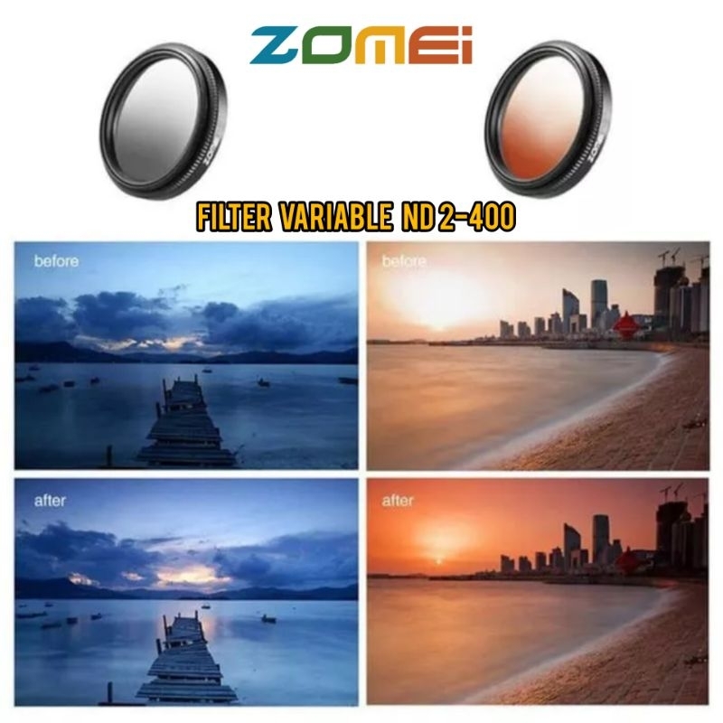 ZOMEI Filter 37mm CPL Close Up ND Star for Smartphone Filter Lensa Kamera Handphone iPhone Android Universal with Clip Adapter-4