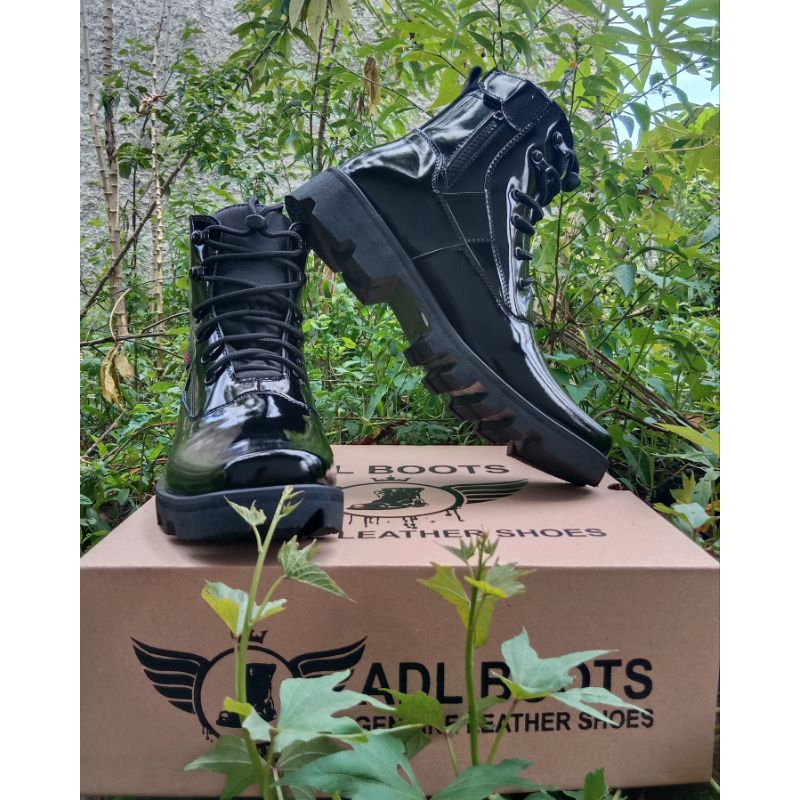 sepatu pdh mengkilap terbaru ADL boot