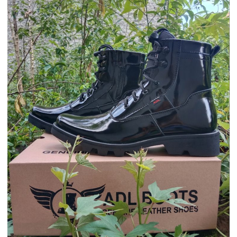 sepatu pdh mengkilap terbaru ADL boot