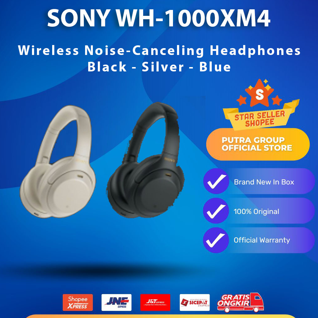 SONY WH-1000XM4 Wireless Noise-Canceling Headphones WH1000XM4 Original