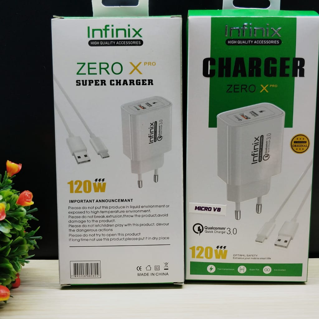 TC 120W Ori 100% Infinix Zero X Pro fast charging BY SMOLL