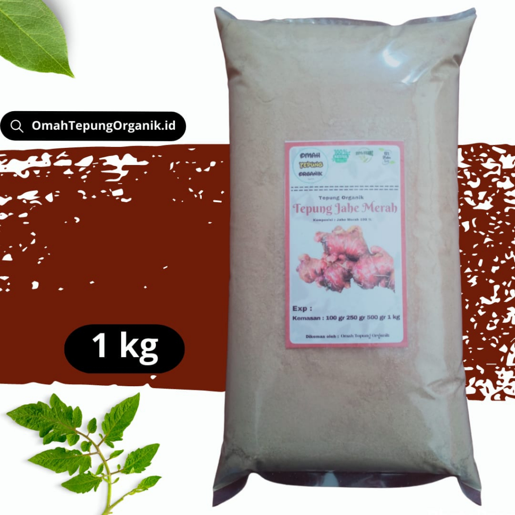 

Tepung JAHE MERAH kemasan 1 KG/Bubuk JAHE MERAH kemasan 1 KG