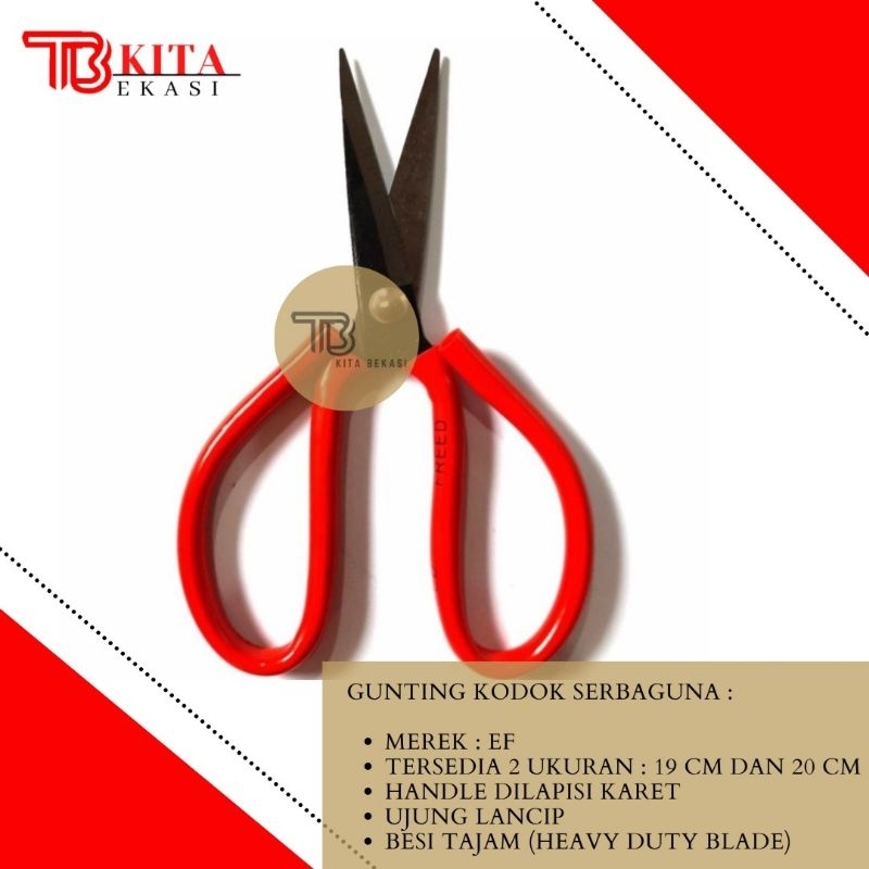 

GUNTING KODOK SERBAGUNA / GUNTING POTONG KAIN / GUNTING SENG