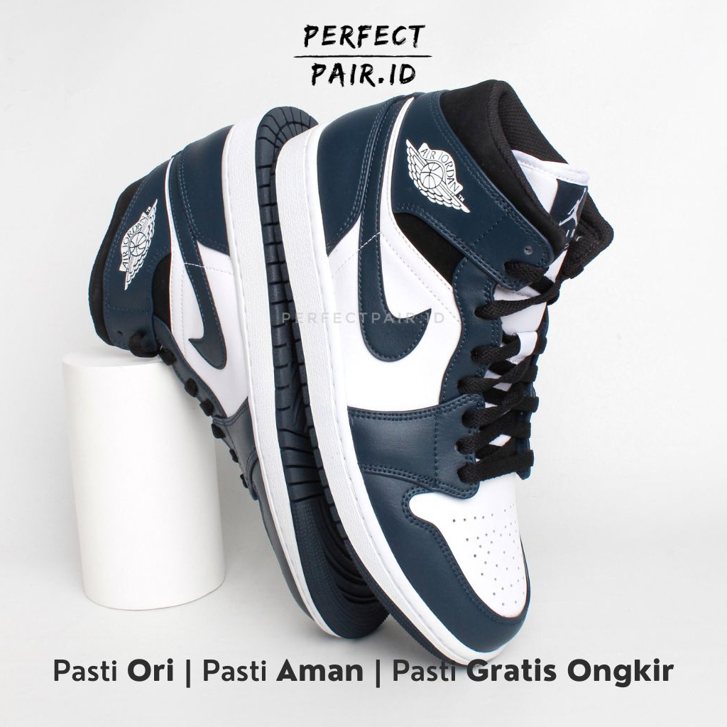 Nike Air Jordan 1 Mid Dark Teal 100% Original BNIB