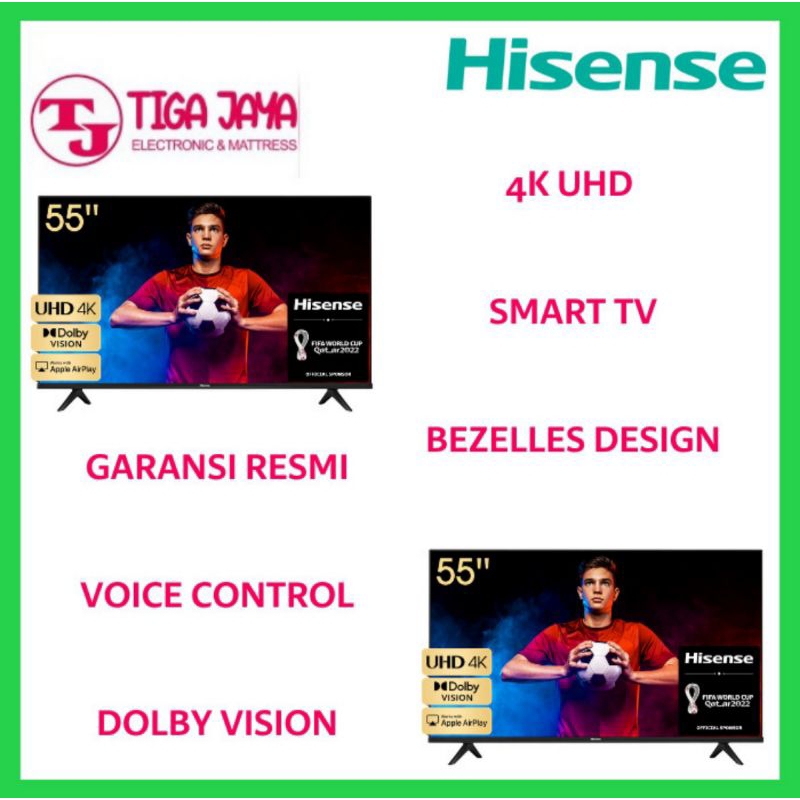 HISENSE 50E6H LED TV 50 INCH 4K UHD SMART TV