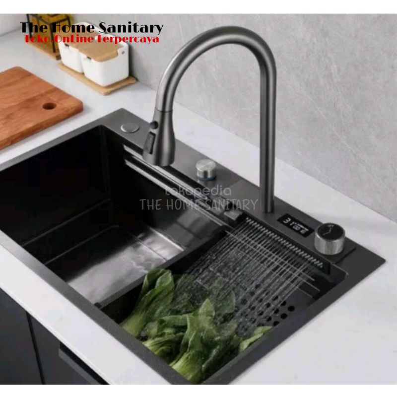 Kitchen sink hitam/kitchen sink waterfall Hitam
