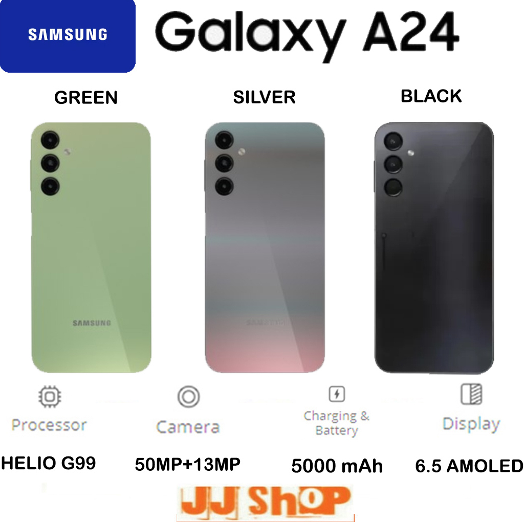 SAMSUNG GALAXY A24 A23 5G 8/128 &amp; 6/128 GB RAM 8GB 6GB ROM 128GB GARANSI RESMI SEIN