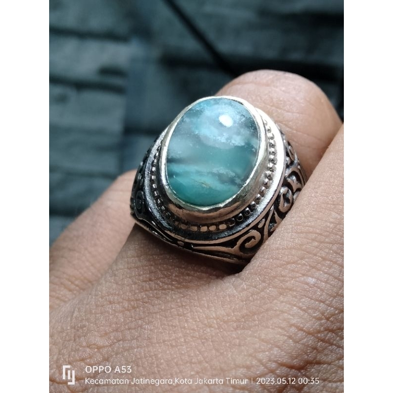 batu cincin akik Garut hijau