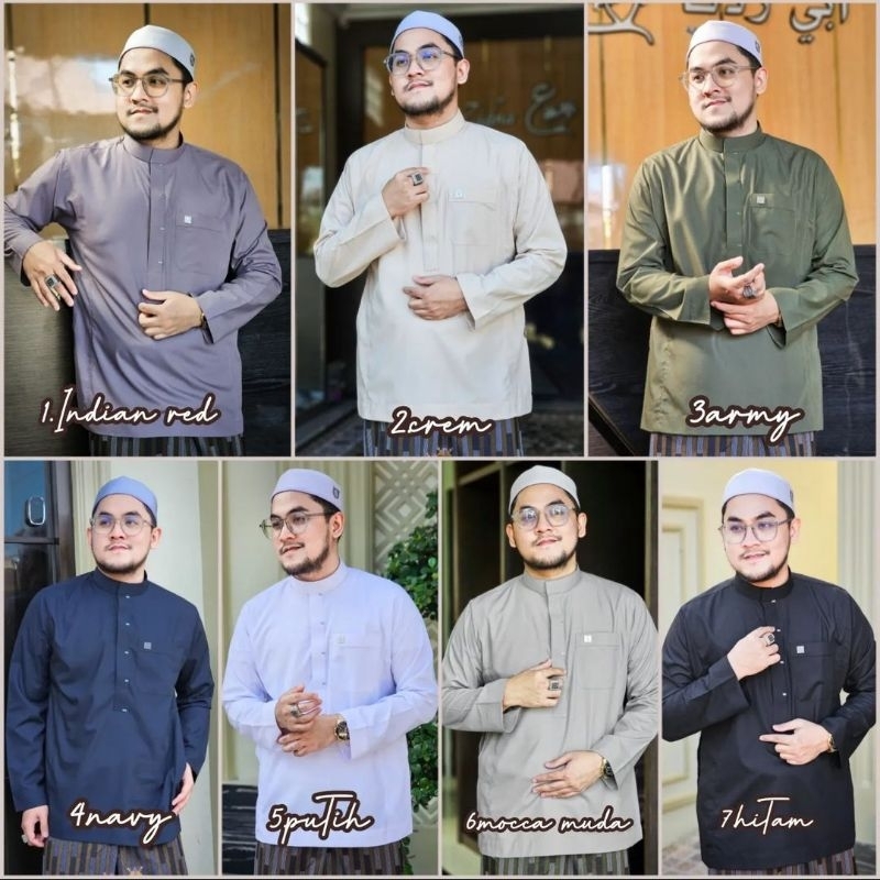 KOKO KATUN ABI ZIDNA SEMI GAMIS (NEW)/bisa COD/BUSANA BAJU MUSLIM ABI ZIDNA/KOKO MEWAH/KOKOSLIMFIT/K