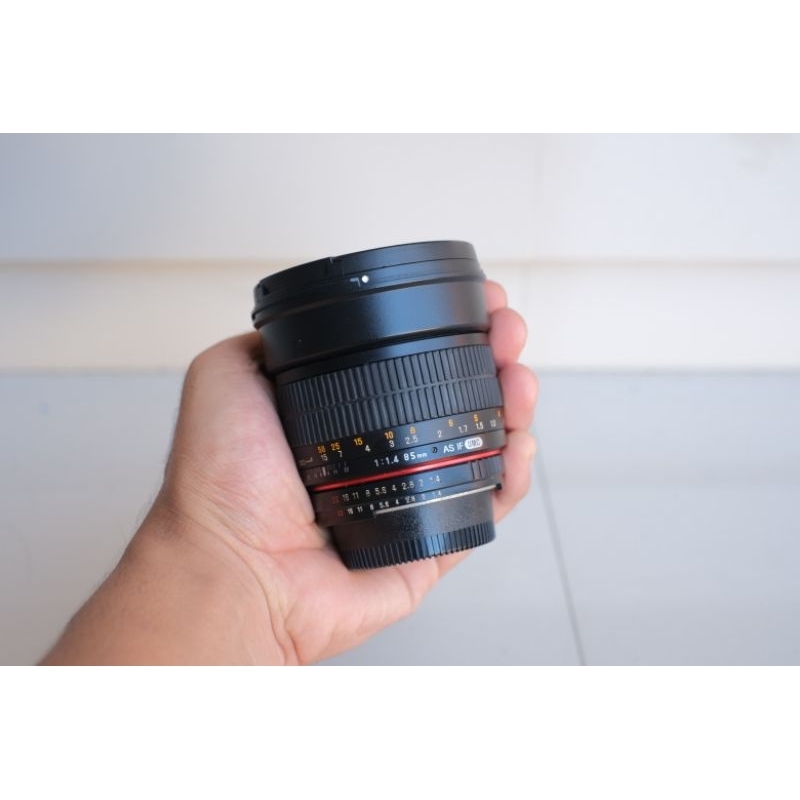 SAMYANG 85MM F1.4 MF FOR CANON DAN NIKON SAMYANG 85MM F1.4 NIKON SAMYANG 85MM F1 4 NIKON BEKAS DAN C