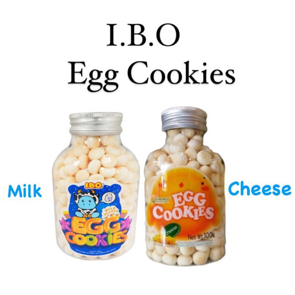 [NEW] IBO Yummy Mini Egg Cookies Milk / Cheese 100gr Kukis Biscuit Telur Rasa Susu / Keju