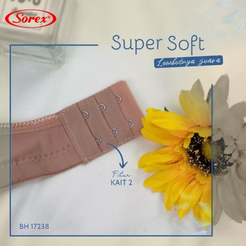 Sorex Bra 17238 Bh Wanita Sorex Tanpa Kawat Busa Tipis Size 34-40 Kait 2 /Sorex Bra 17238 /Sorex Bh 17238