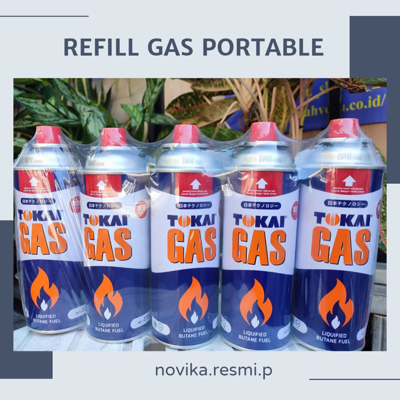 GAS KALENG TABUNG REFILL KOMPOR PORTABLE TOKAI PRAKTIS