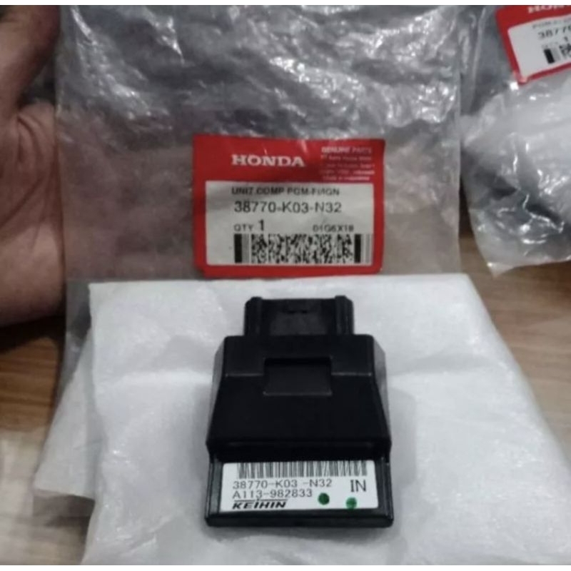 ECM ECU CDI REVO FI INJEKSI PGM FI INJEKSI ORI HONDA AHM 38770-KO3-N32