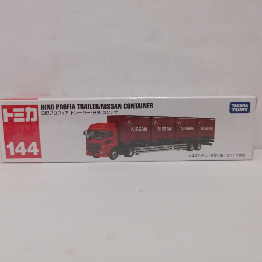 Tomica No 144 Hino profia truck trailer miniatur mobil truk kontainer harga murah
