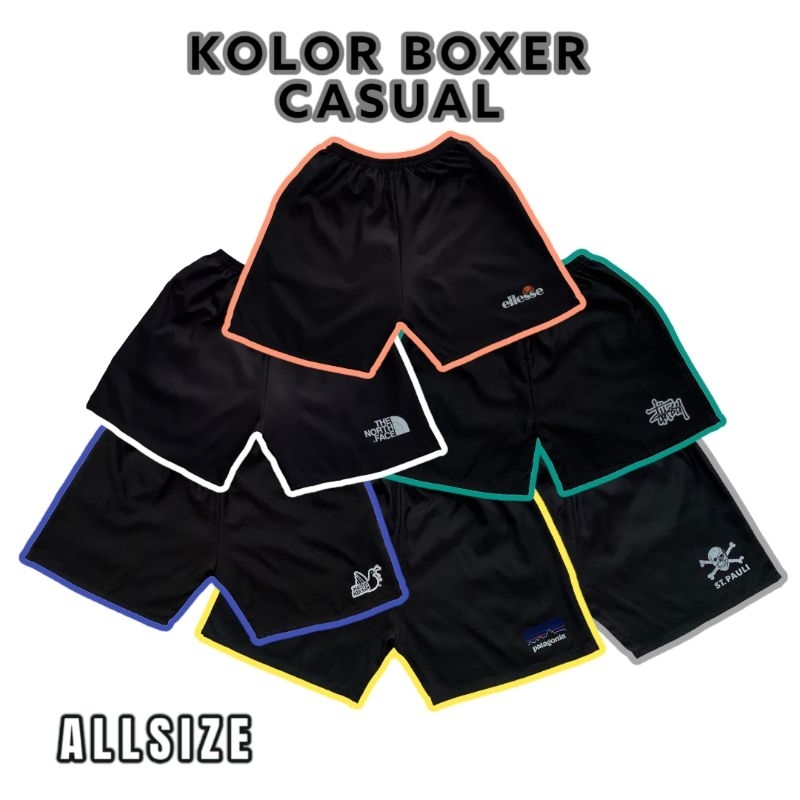 CELANA KOLOR PENDEK CASUAL HOOLIGANS FOOTBALL ALLSIZE MAX BB 70 KG!! | CELANA BOXER OLAHRAGA