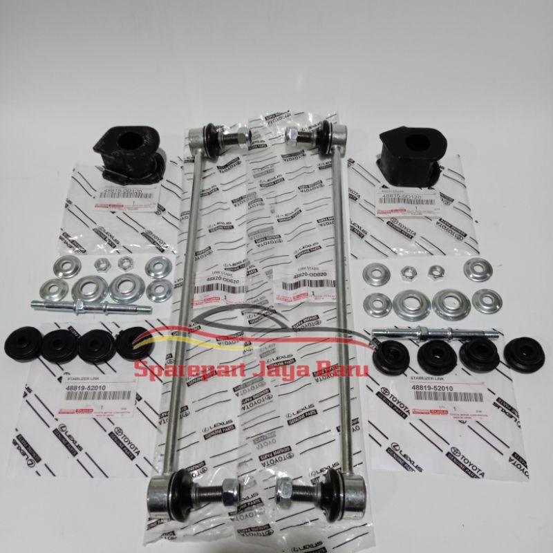 Link Stabil - Stabilizer+Karet Stabil+baut stabil Yaris /New Vios(6pc)