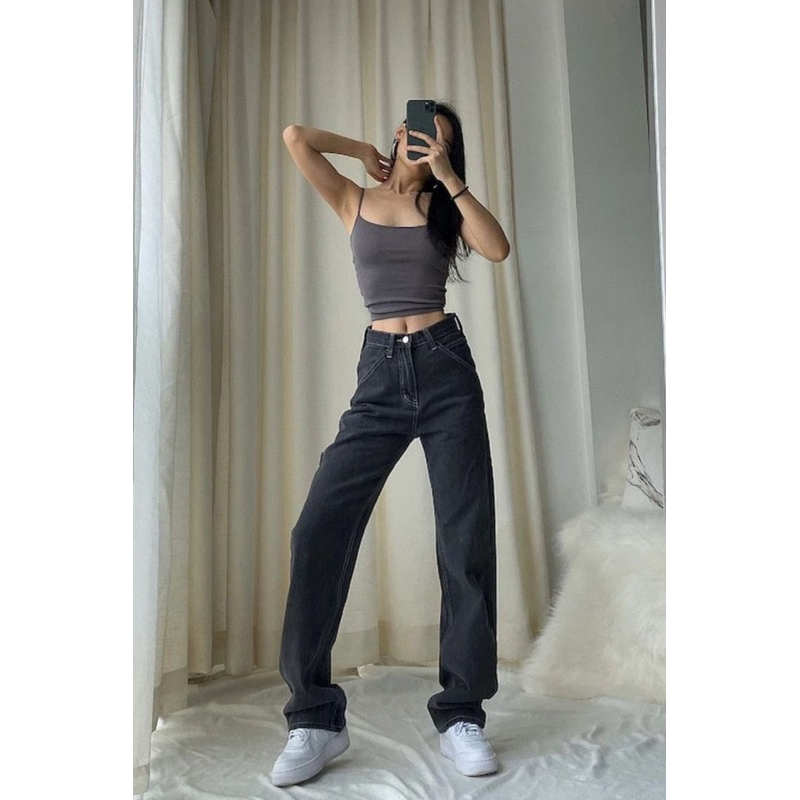 TheGirlHouse - HIGHWAIST KULOT LOOSE JEANS DEVARA
