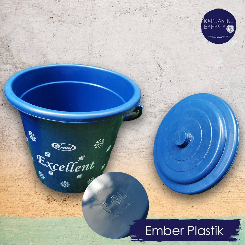 Ember Plastik Excellent GL 6 dengan Tutup