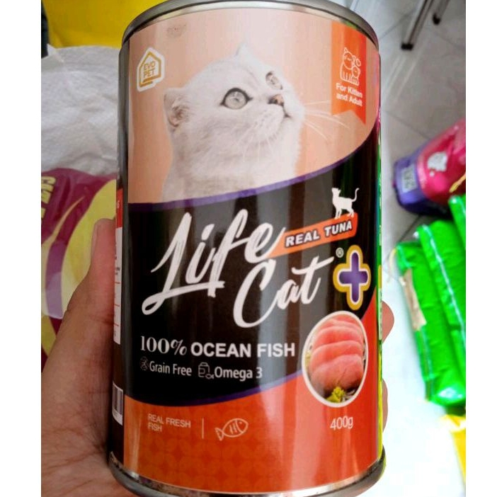 LICE CAT PLUS + || MAKANAN BASAH KUCING ADULT DAN KITTEN 400 GRAM