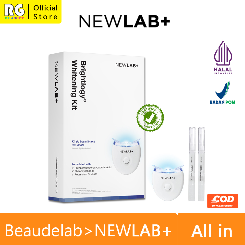 ❤️ RG ❤️ BEAUDELAB BEUDELAB NEWLAB PRO TEETH WHITENING KIT | Pemutih Gigi Permanen LED